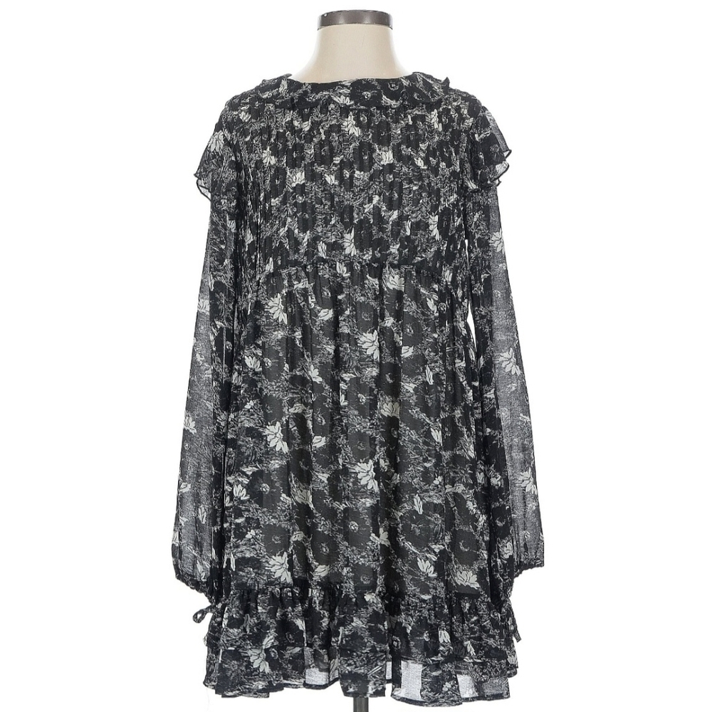 Free People These Dreams Floral Tunic Bohemian Style Dress XS